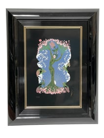 ERTE  ART DECO SERIGRAPH PRINT 12.5"