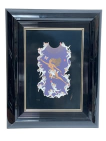 ERTE  ART DECO SERIGRAPH PRINT 12.5"