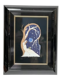 ERTE  ART DECO SERIGRAPH PRINT 12.5"