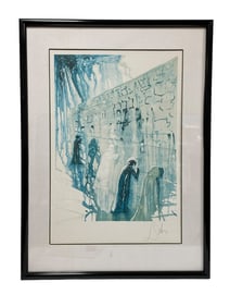 AFTER SALVADOR DALI THE WAILING WALL LITHO PRINT