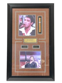 AL PACINO SCARFACE BULLET AND CIGAR SHADOWBOX
