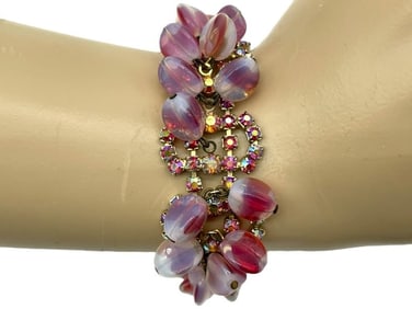 OPALESCENT JEWELED BRACELET 7"