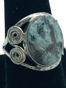 ASTROPHYLLITE STERLING SILVER RING SZ 8.5