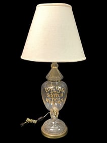 VINTAGE UNIQUE LARGE GIN DECANTER TABLE LAMP 38"