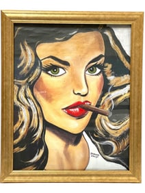 SANDRA KNUYT GICLEE PRINT ON CANVAS FRAMED 23"