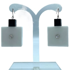 NEW! HOUSE OF FLORA PAIR OF MODERN CUBE EARRINGS