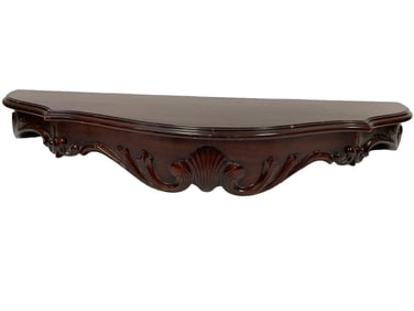 ANTIQUE BAROQUE ROSEWOOD FLOATING SHELF 35"