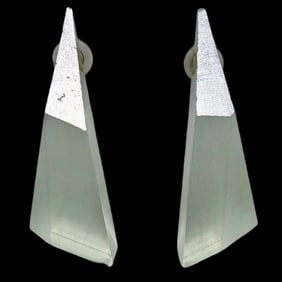 NEW! HOUSE OF FLORA FORTRESS LUCITE EARRINGS