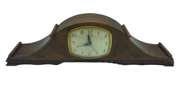 VINTAGE INGRAHAM STRIKE MANTLE CLOCK  20"