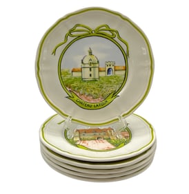 LONGCHAMP DECOR VINEYARDS HAND PAINTED 6" FRENCH 6