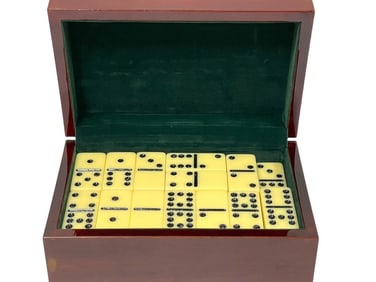 VINTAGE DOMINOS SET 8"