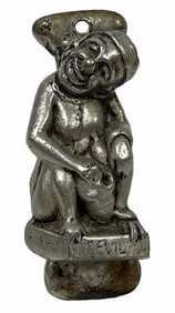 VINTAGE BRASS DEVIL DOOR KNOCKER 3"