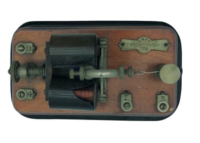 J.H. BUNNELL & CO. ANTIQUE TELEGRAPH RELAY