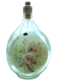 DECORATIVE GLASS BOTTLE HAIG SCOTLAND 9"