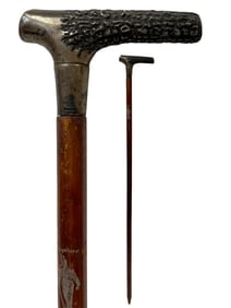 GIGERL STIFT BAVARIA W STERLING SILVER HANDLE 31"