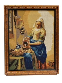 VINTAGE NEEDLECRAFT MILK MAID ART 21"