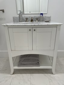 COASTAL WHITE BATHROOM VANITY