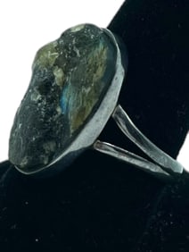 PYRITE STERLING SILVER WOMAN'S RING SZ 10