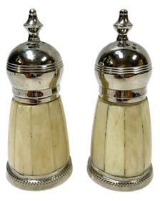 VINTAGE BONE SALT & PEPPER SET