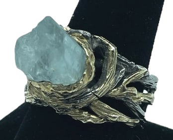 OPAL STERLING SILVER WOMEN'S RING SZ 8.5