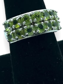 PERIDOT STERLING SILVER WOMAN'S RING SZ 8