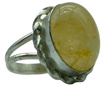 AVENTURINE STERLING SILVER RING SZ 8