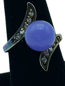 PHOSPHOSIDERITE STERLING SILVER WOMAN'S RING S 7.5