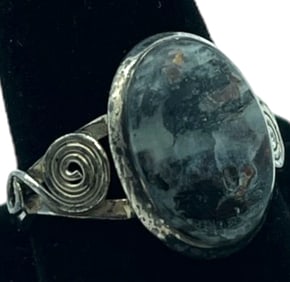 ASTROPHYLLITE STERLING SILVER WOMEN'S RING SZ 10