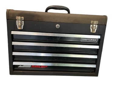 VINTAGE CRAFTSMAN RALLY RACING 3 DRAWER TOOL BOX