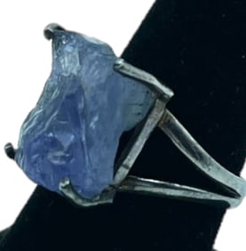 AMETHYST STERLING SILVER WOMAN'S RING SZ 8.5