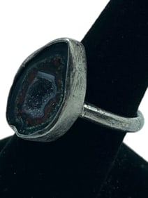 GHOST CRYSTAL STERLING SILVER WOMEN'S RING SZ 8