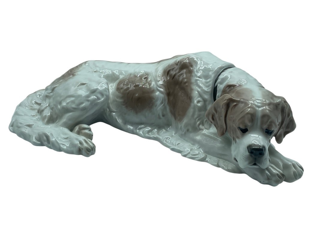 VINTAGE ROSENTHAL PORCELAIN OF SLEEPING DOG 16": VINTAGE ROSENTHAL FRITZ DILLER PORCELAIN OF SLEEPING SHEPARD DOG-16" APPROX-VERY GOOD PRE OWNED CONDITION-DP4524ST Bidders may pick up their items from the auction-house or have their items shipped.Ap