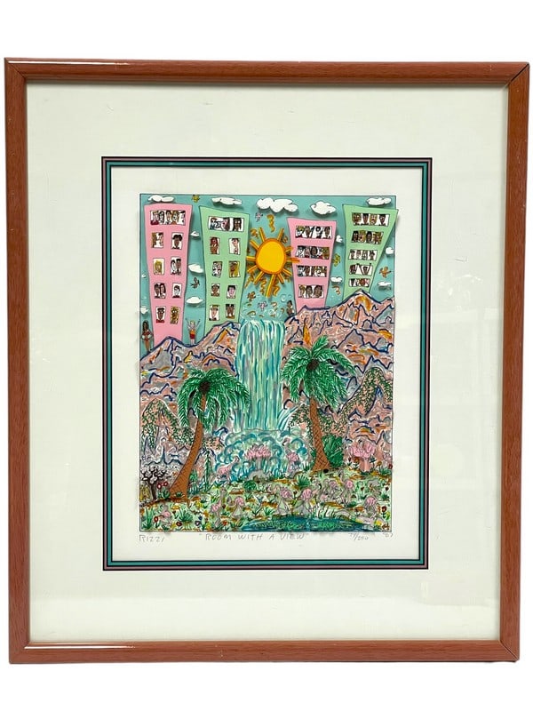 JAMES RIZZI  " ROOM WITH A VIEW "  LITHOGRAPH 21" (1 of 5)
