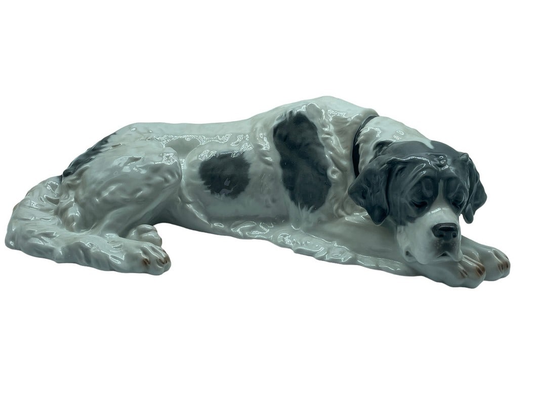 ROSENTHAL SLEEPING DOG PORCELAIN FIGURINE 16" (1 of 6)