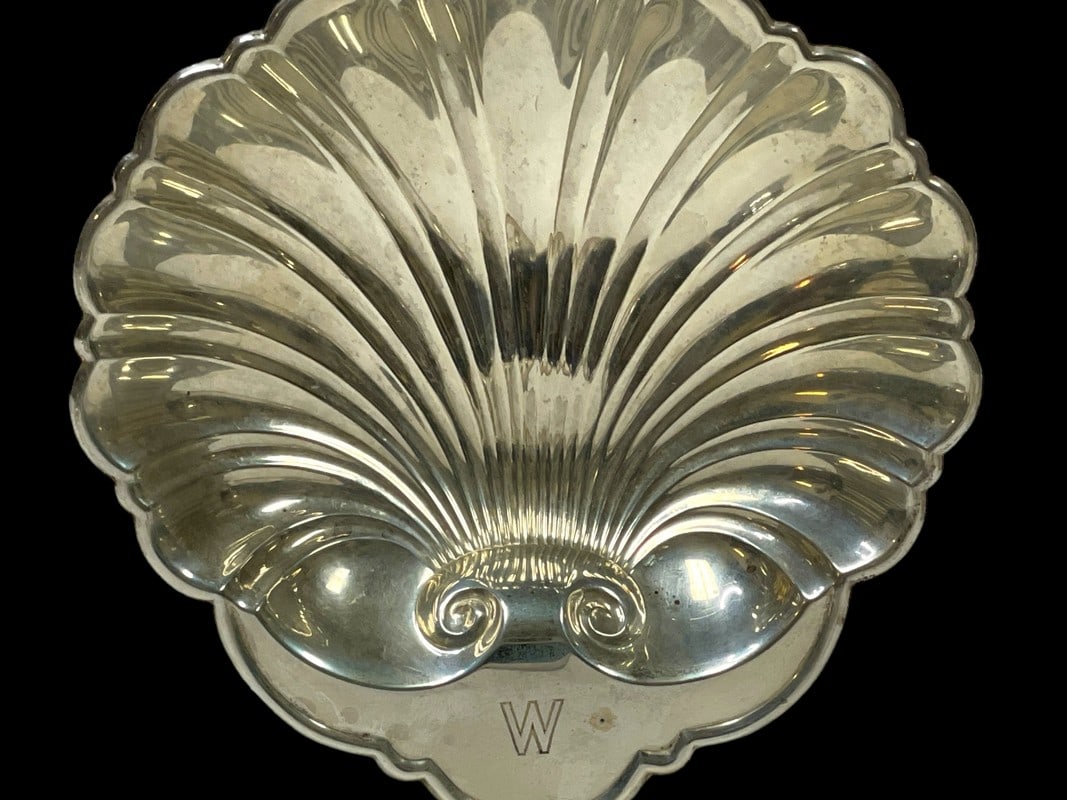 CARTIER STERLING SCALLOPED SHELL TRINKET DISH 72G (1 of 6)