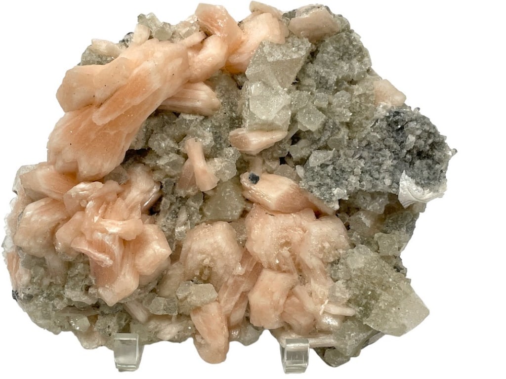 ORANGE STILBITE CRYSTAL GEODE  GEMSTONE 10" (1 of 5)