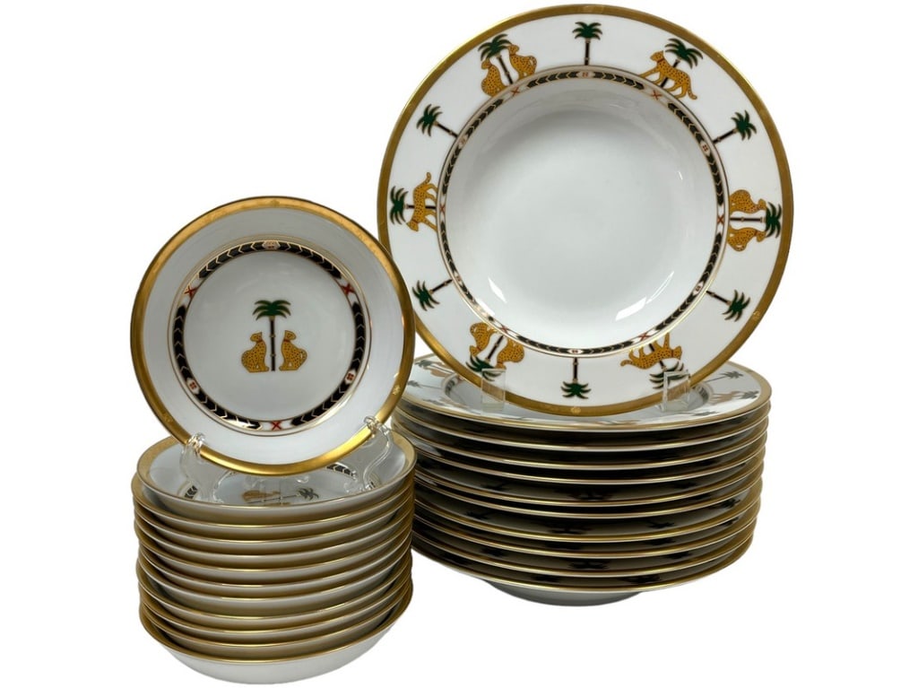 22PC CHRISTIAN DIOR CASABLANCA BONE CHINA BOWL SET: 22 PC CHRISTIAN DIOR CASABLANCA BONE CHINA BOWL SET -11 9" BOWLS -11 6" BOWLS -DP42424STORECAB