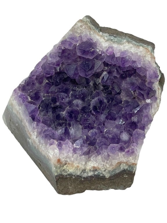 PURPLE AMETHYST GEODE CRYSTAL 4" (1 of 6)