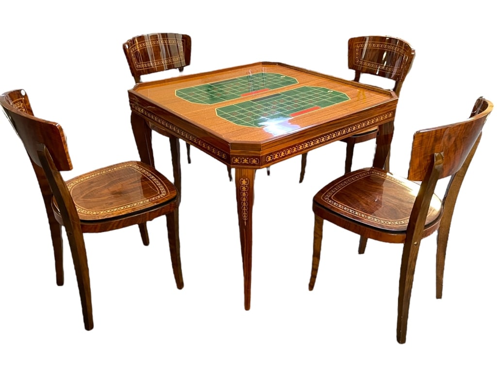 DAL NEGRO ITALIAN MULTI GAMES TABLE & CHAIRS SET (1 of 16)
