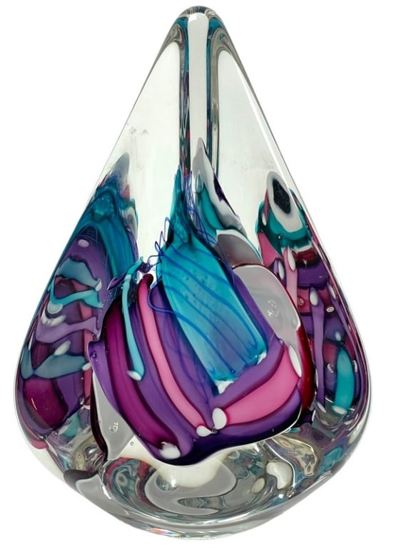 SCHMIDT RHEA ABSTRACT STUDIO ART GLASS SCULPTURE (1 of 6)