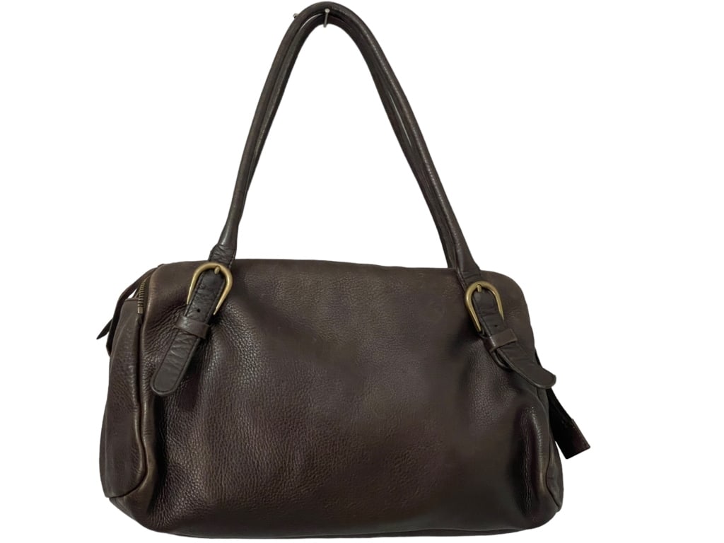 MIU MIU BROWN LEATHER HANDBAG (1 of 5)