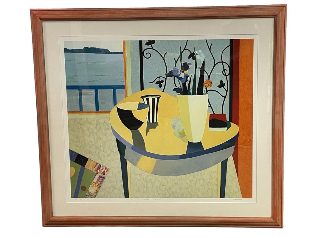 LARGE J. BURGHMAN INTERIOR LANDSCAPE PRINT (1 of 6)