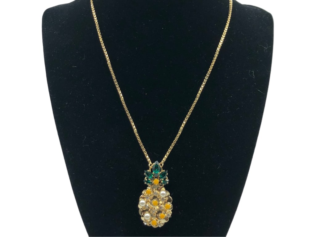 NEW! ANTON HEUNIS PINEAPPLE PENDANT NECKLACE $115 (1 of 4)