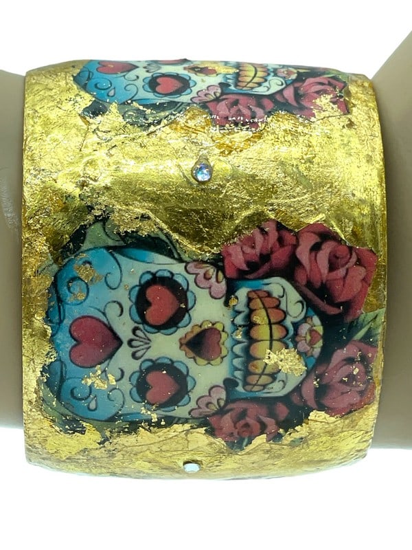 EVOCATEUR 22K GOLD LEAF DESIGNER BRACELET (1 of 6)