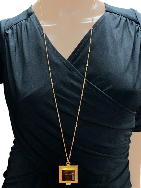 FLAMAND JOSEPHINE BAKER COMPACT NECKLACE NWOT (1 of 2)