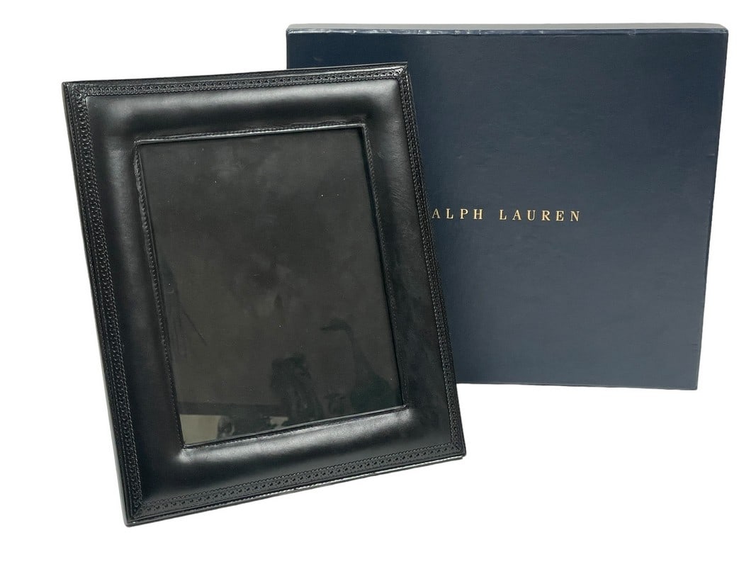 NEW! RALPH LAUREN HOME BROGUE LEATHER FRAME 8X10 (1 of 7)