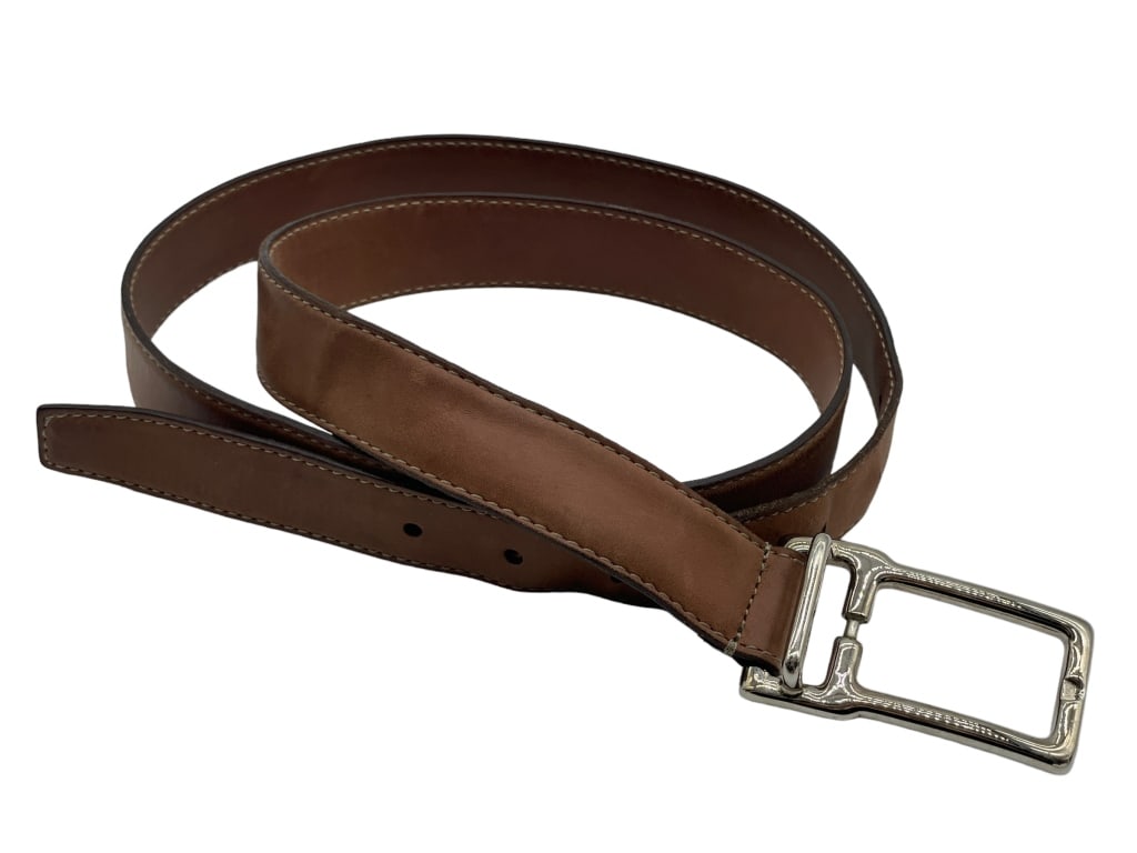 BRUNELLO CUCINELLI LEATHER DESIGNER BELT (1 of 5)