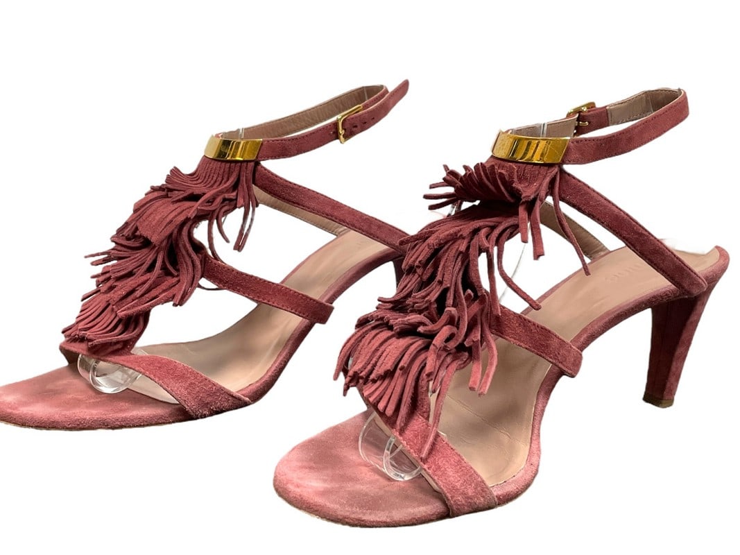 CHLOE WOMEN'S HIGH HEEL SHOES 38.5: PAIR OF CHLOE WOMEN'S HIGH HEEL SHOES | LUXURY VINTAGE DESIGNER SHOES ITALY -SIZE 38.5 -3" HEEL -PRE OWNED CONDITION, SEE PHOTOS -DP51624