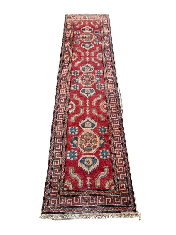 KAZAK STYLE RED RUNNER CARPET FT (1 of 5)