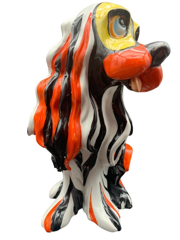 GUIDO CACCIAPUOTI RIGHETTO SPANIEL DOG: GUIDO CACCIAPUOTI RIGHETTO SPANIEL DOG -MADE IN ITALY -HEIGHT: 9IN -WIDTH: 5IN -CERAMIC